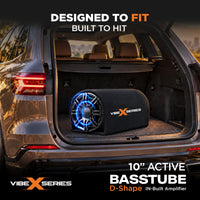 Vibe X 25.4 cm (10") D-Shape Active Bass Tube fitted in a car boot