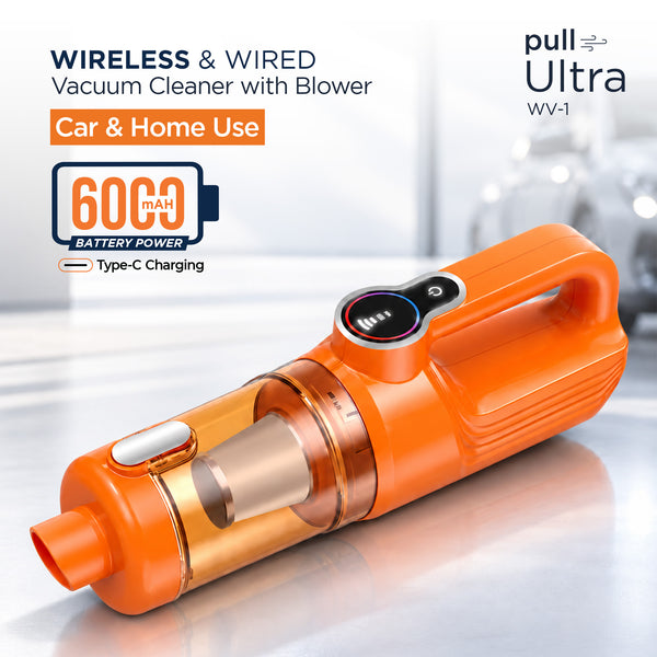 myTVS Pull Ultra Wireless & Wired Vacuum Cleaner WV-1 – 6000mAh battery, Type-C charging, car & home use