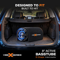Vibe X 20.32 cm (8") D-Shape Active Bass Tube fitted in a car boot