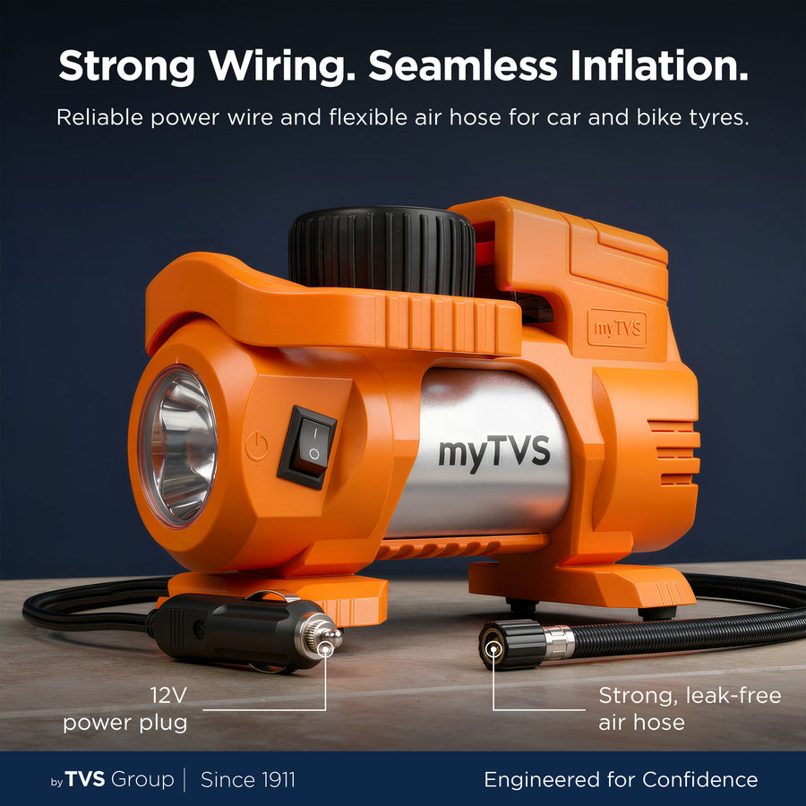 myTVS TI-88 Air Thunder Digi | Digital Heavy Duty Tyre Inflator