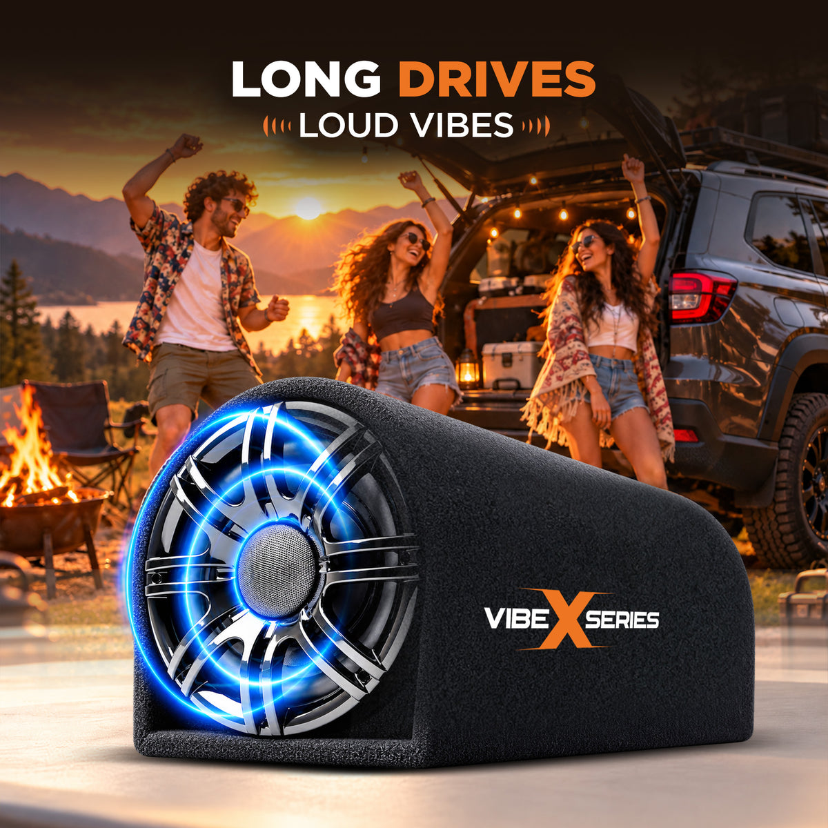 Vibe X 25.4 cm (10") D-Shape Active Bass Tube | VXBT‑10D — feature 5