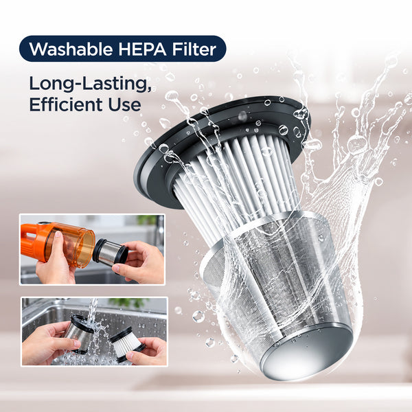 myTVS Pull Ultra Wireless & Wired Vacuum Cleaner – washable HEPA filter