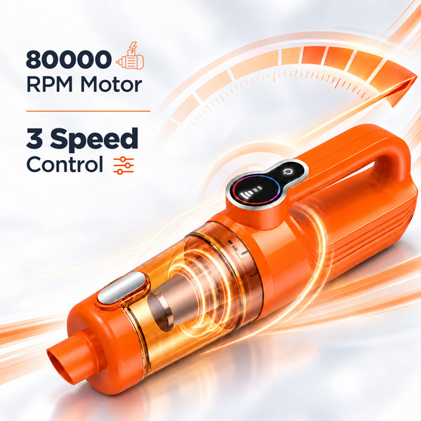 myTVS Pull Ultra Wireless & Wired Vacuum Cleaner – 80000 RPM motor with 3-speed control