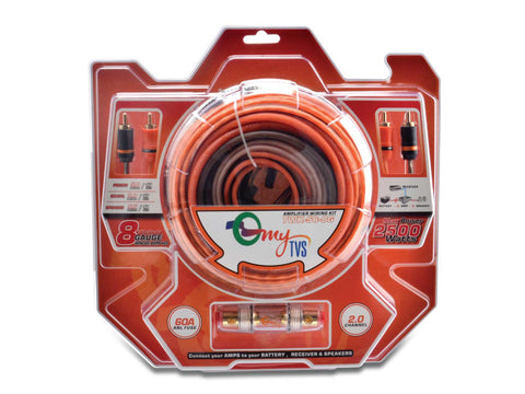 8-Gauge Amplifier Wiring Kit | TWK‑56‑8G