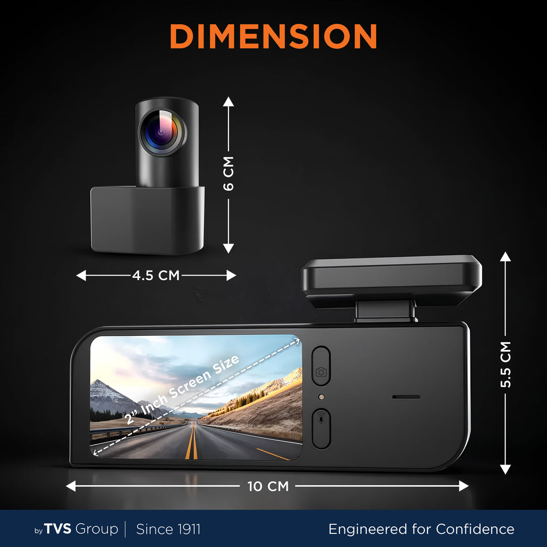DVR-02 Dash Cam Ultra Front & Rear DVR with Wi-Fi