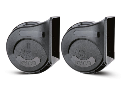 Twin-Tone Trumpet Car Horn Kohinoor Black | HO‑7