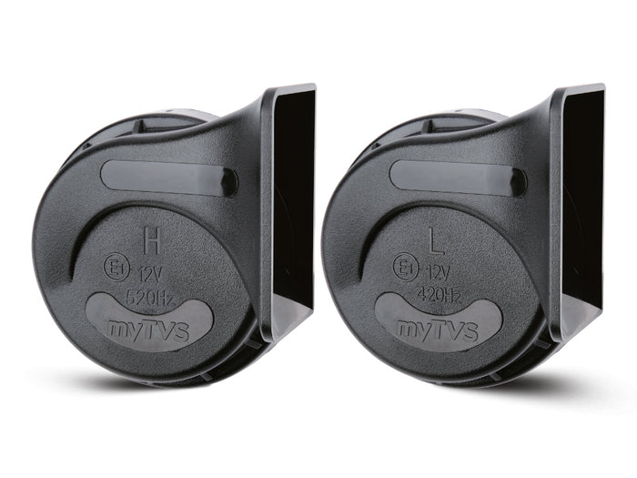 Twin-Tone Trumpet Car Horn Kohinoor Black | HO‑7
