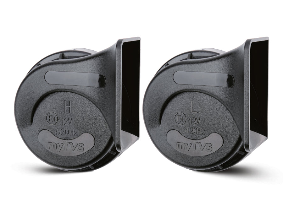 Twin-Tone Trumpet Car Horn Kohinoor Black | HO‑7