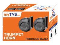 Twin-Tone Trumpet Car Horn Kohinoor Black | HO‑7