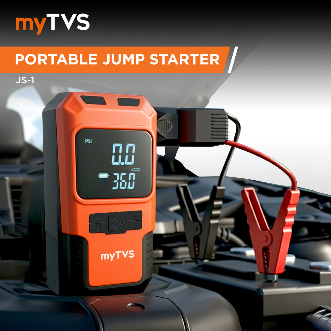 JS-1 Compact 3-in-1 Jump starter FOR CAR with Tyre Inflator & Power Bank
