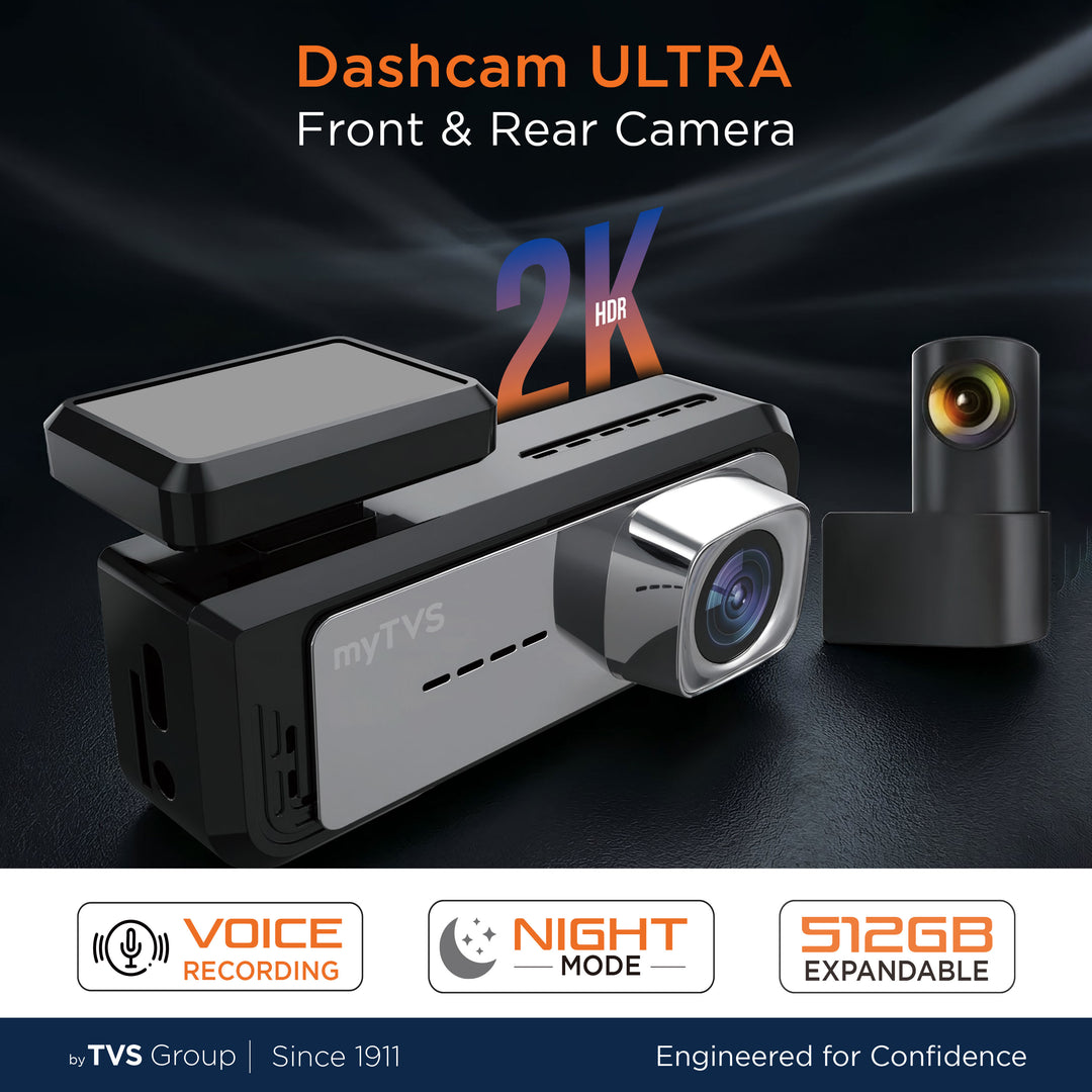 DVR-02 Dash Cam Ultra Front & Rear DVR with Wi-Fi