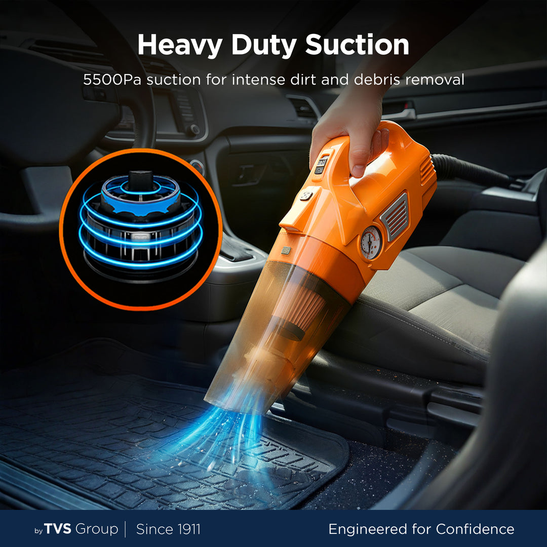 myTVS TI-8 Air Dual Pro 2-in-1 Vacuum Cleaner & Tyre Inflator