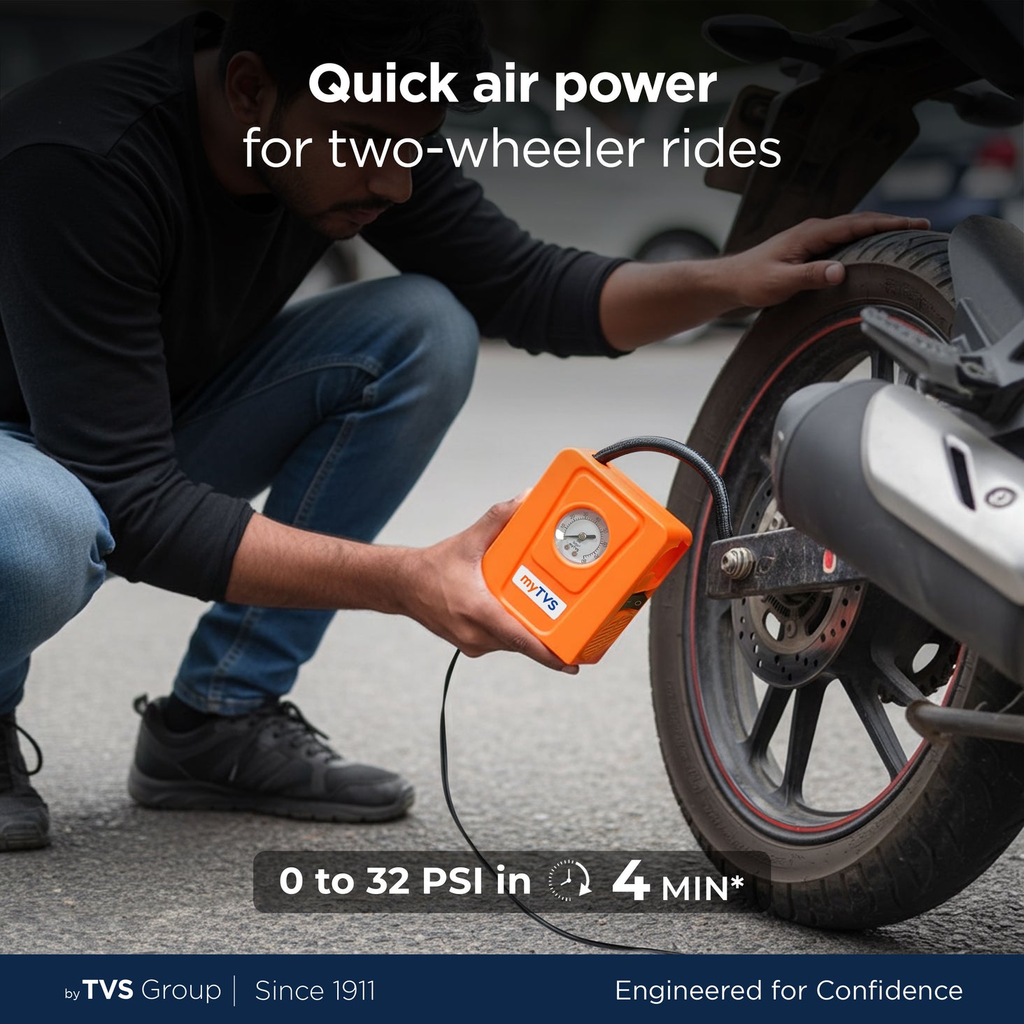 air-Lite 2-in-1 Car & Bike Tyre Inflator | TI‑19 — image 2