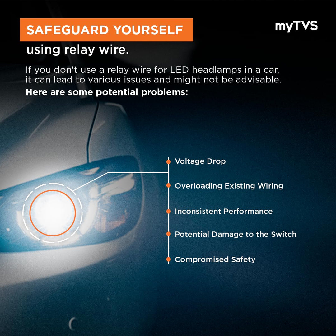 LH-130 Headlamp Wiring Harness With Relay System (130/100W)