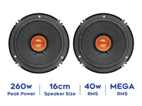 6-Inch Dual-Cone Car Speakers | CSDC61