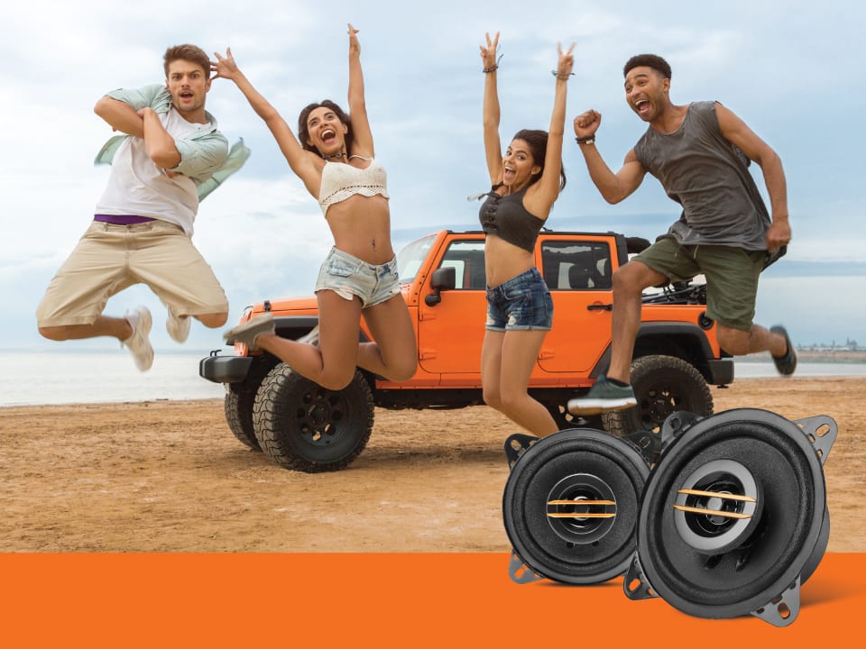 myTVS CS2W41 4inch 2 Way Car Speaker