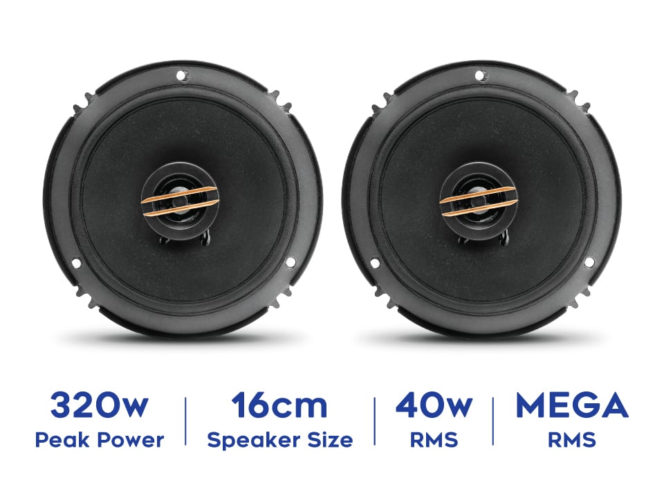 myTVS CS2W61 6inch 2 Way Car Speaker