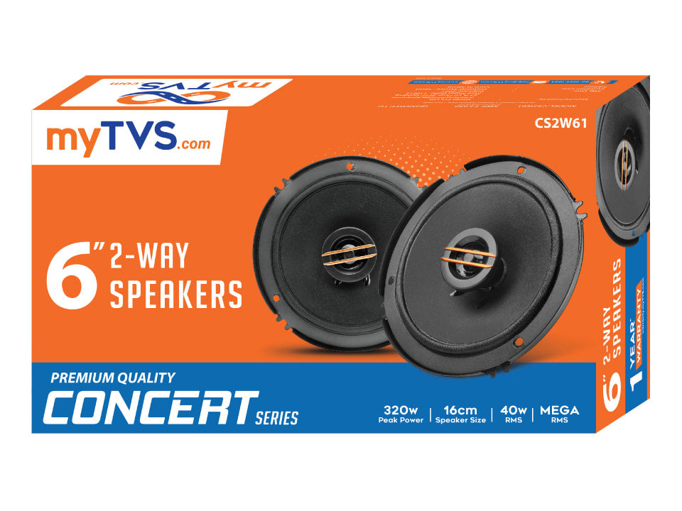 myTVS CS2W61 6inch 2 Way Car Speaker