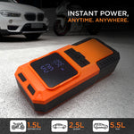 Load image into Gallery viewer, JS-1 Compact 3-in-1 Jump starter FOR CAR with Tyre Inflator &amp; Power Bank
