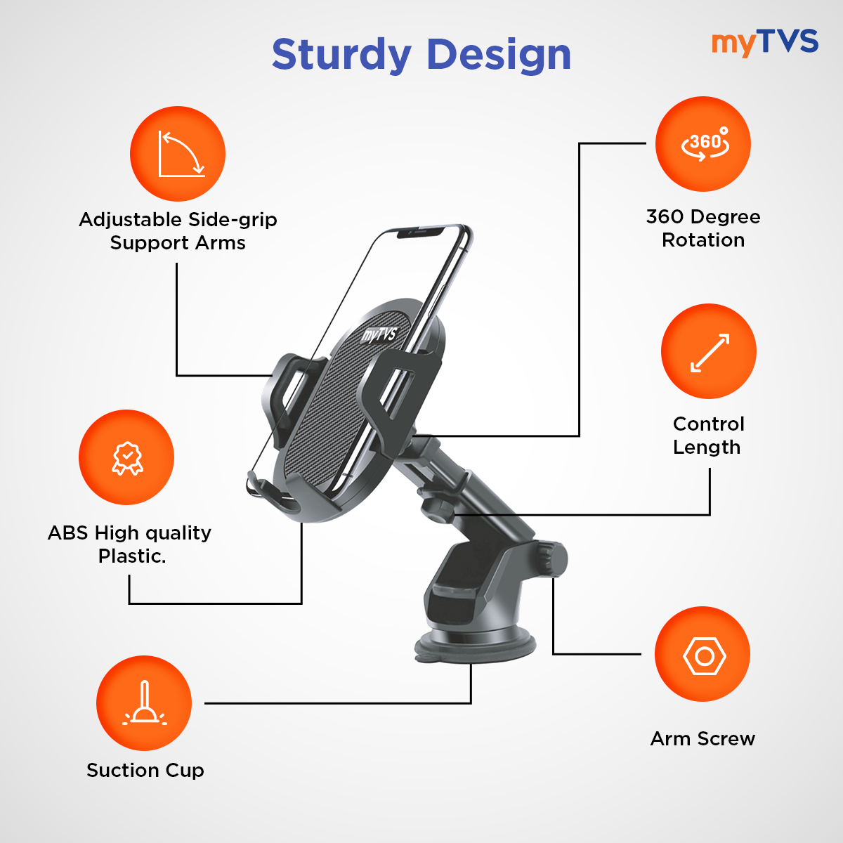 360° Car Mobile Holder | MH‑3 — view 2