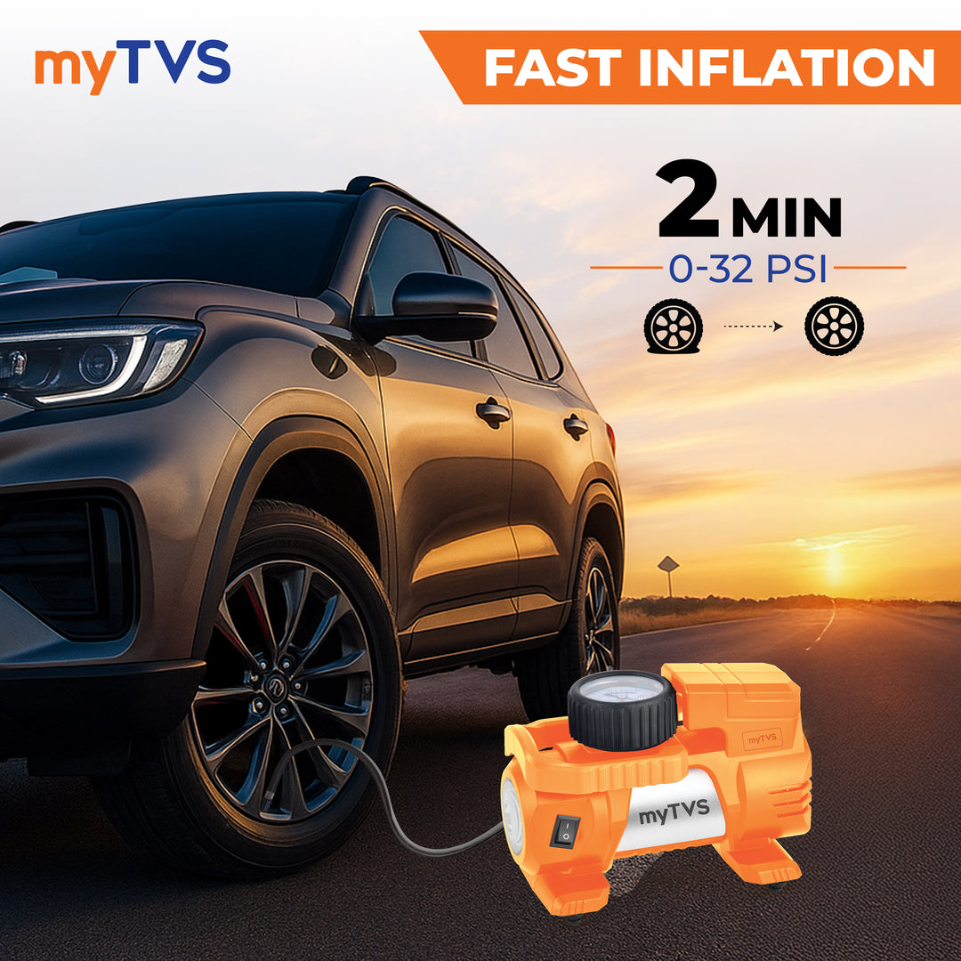 TI-9 Heavy Duty 150 PSI Car Tyre Inflator