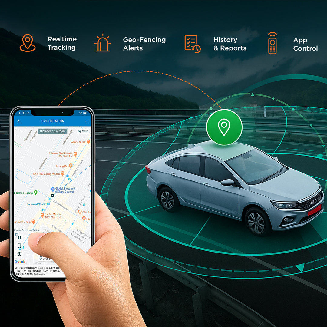 myTVS T5L AP-92-4GB/64GB 9 SMART TRACK Player with 4G Dongle & Front & Rear DVR