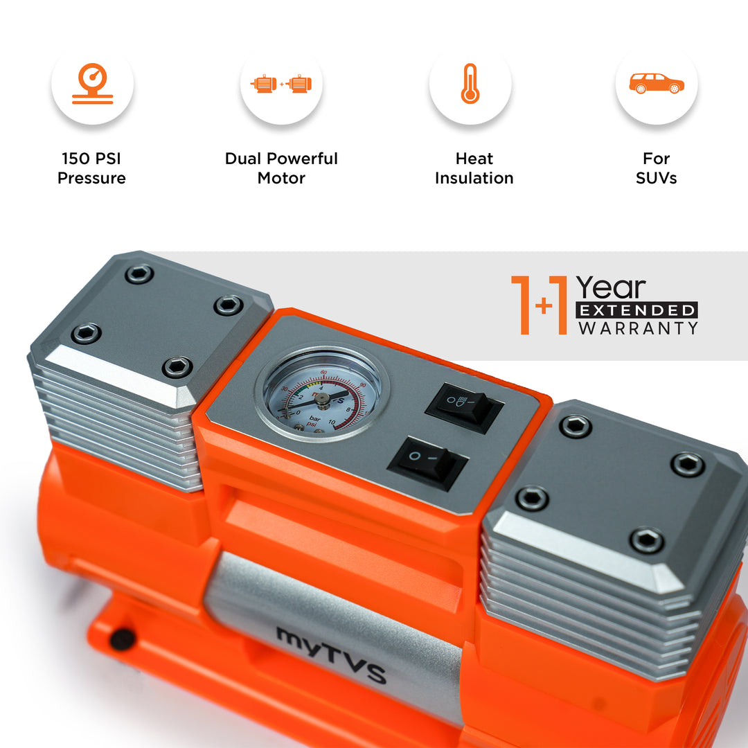 myTVS TI-18 X-Series Air Thunder Tyre Inflator Double Cylinder 150Psi