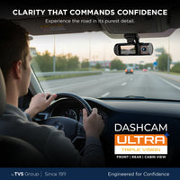 myTVS DVR-05 Dashcam Ultra Plus Triple Vision - Front, Rear & Inside with Wi-Fi