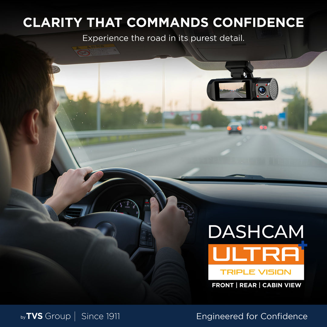 DVR-05 Dashcam Ultra Plus Triple Vision - Front, Rear & Inside with Wi-Fi