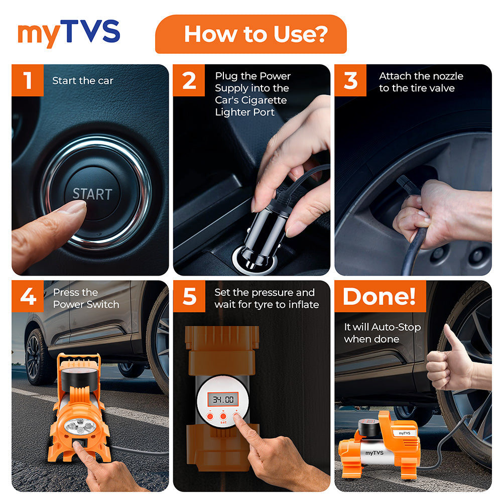 TI-86 Digital Heavy Duty Car Tyre Inflator