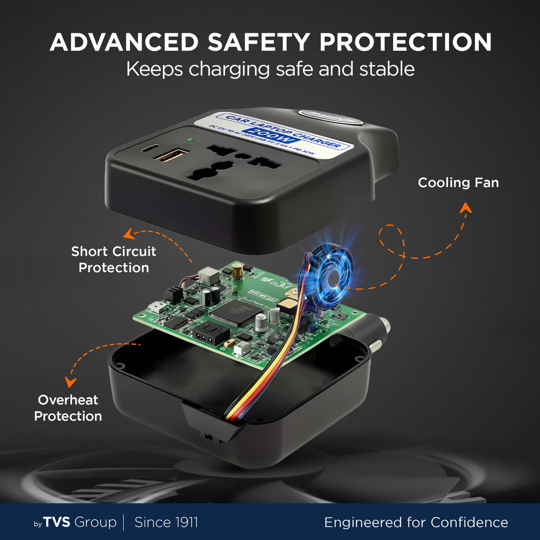 TLC-28B Laptop & Phone Charger Black