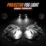 Load image into Gallery viewer, MPLFL - 03 myTVS Projector Fog Light 110W 3 inch with HD lens