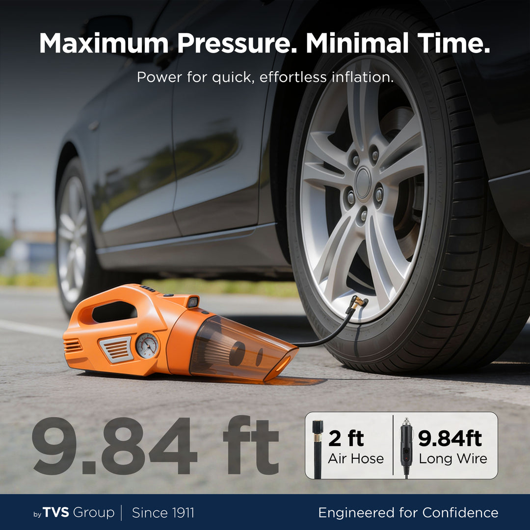 myTVS TI-8 Air Dual Pro 2-in-1 Vacuum Cleaner & Tyre Inflator
