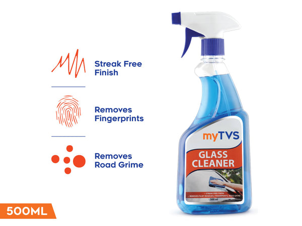 myTVS Car Care Combo Car Glass Cleaner 500ml with Wash & Wax Shampoo 500ml | CC-GC1_CC-CWS1