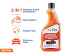 Load image into Gallery viewer, myTVS Car Care Combo Car Glass Cleaner 500ml with Wash &amp; Wax Shampoo 500ml | CC-GC1_CC-CWS1