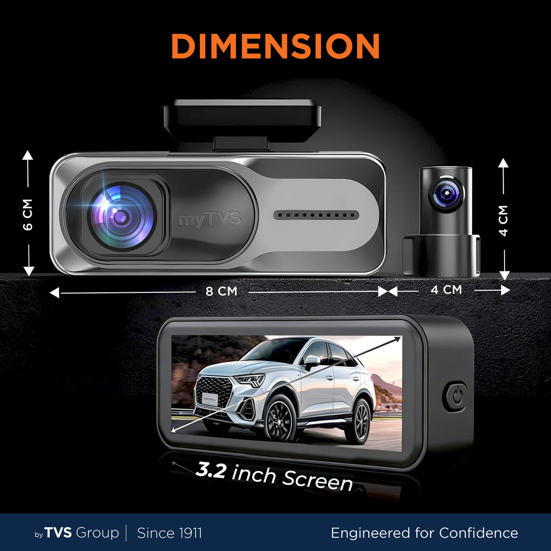 DVR-04 Dashcam Pro Plus 4K Front Rear DVR with Wi-Fi