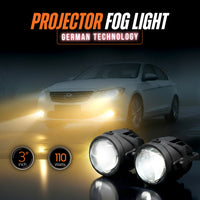 3-Inch Tri-Color Projector Fog Light | MPLFL‑02