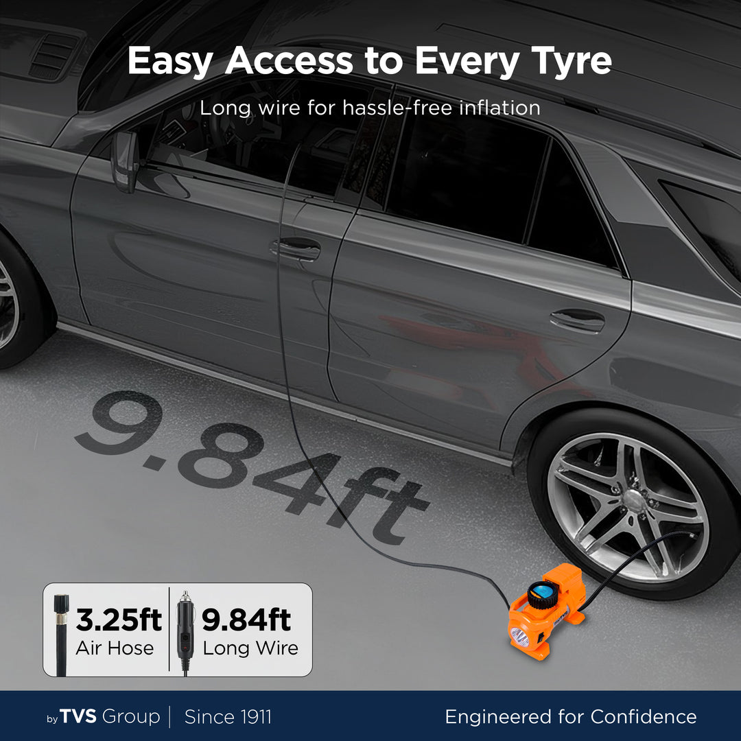 myTVS TI-88 Air Thunder Digi | Digital Heavy Duty Tyre Inflator
