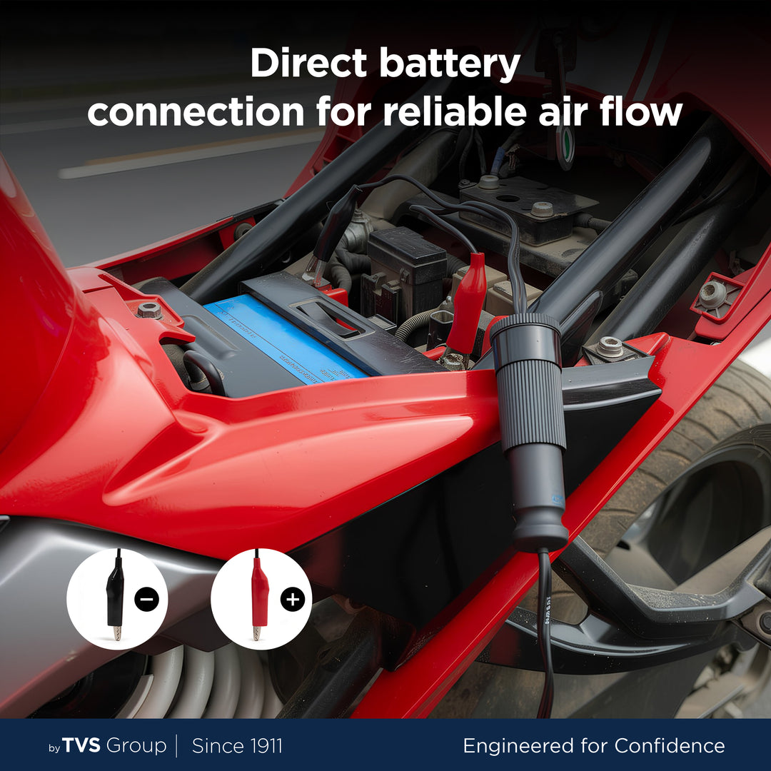 myTVS TI-19 air Lite 2-in1 Car & Bike Tyre Inflator