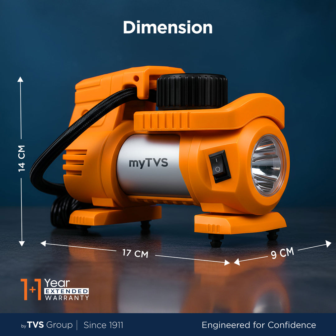 myTVS TI-88 Air Thunder Digi | Digital Heavy Duty Tyre Inflator