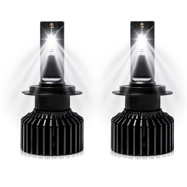 myTVS Hawk Eye Plus 152W LED8 headlight — black heatsink body