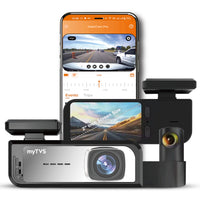 Dash Cam for Car Front & Rear by myTVS DVR-02 Wi-fi 1 Yr Warranty