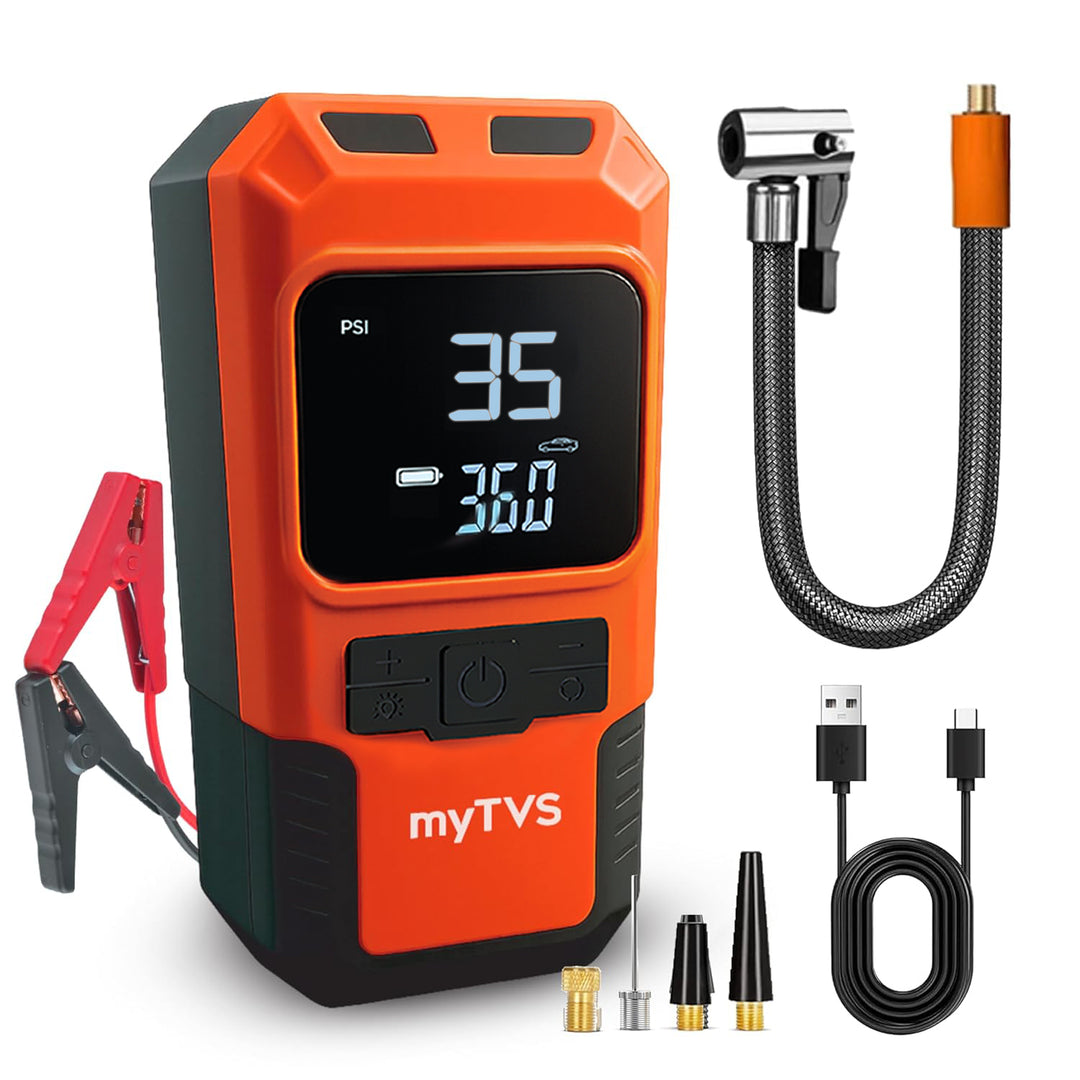 JS-1 Compact 3-in-1 Jump starter FOR CAR with Tyre Inflator & Power Bank