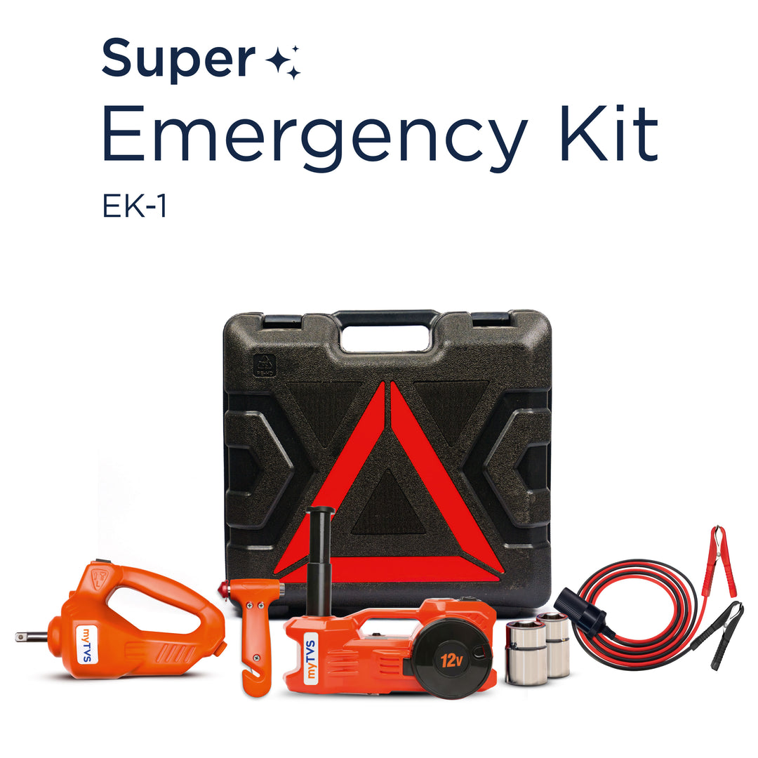 myTVS EK-1 Emergency Kit - Electric Jack with Inflator & Wrench