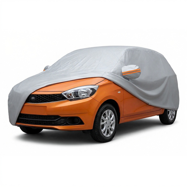 myTVS Waterproof Car Body Cover for Tata Tiago — fitted on car