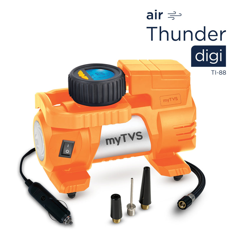 myTVS TI-88 Air Thunder Digi | Digital Heavy Duty Tyre Inflator