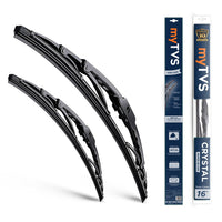 myTVS Metal Wiper Blades - product and packaging
