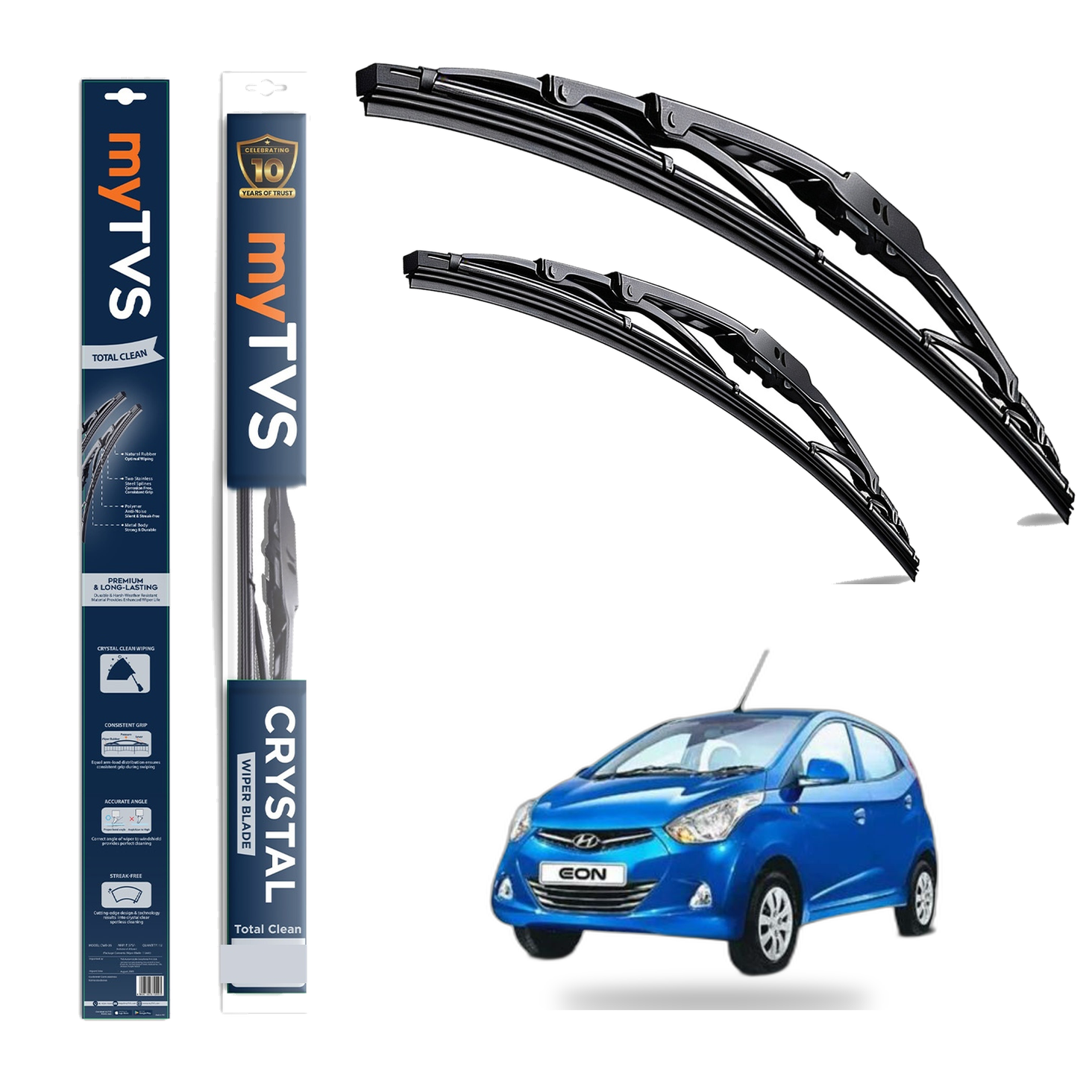 Frameless Wiper Blades for Hyundai Eon (22 x 14) — image 2