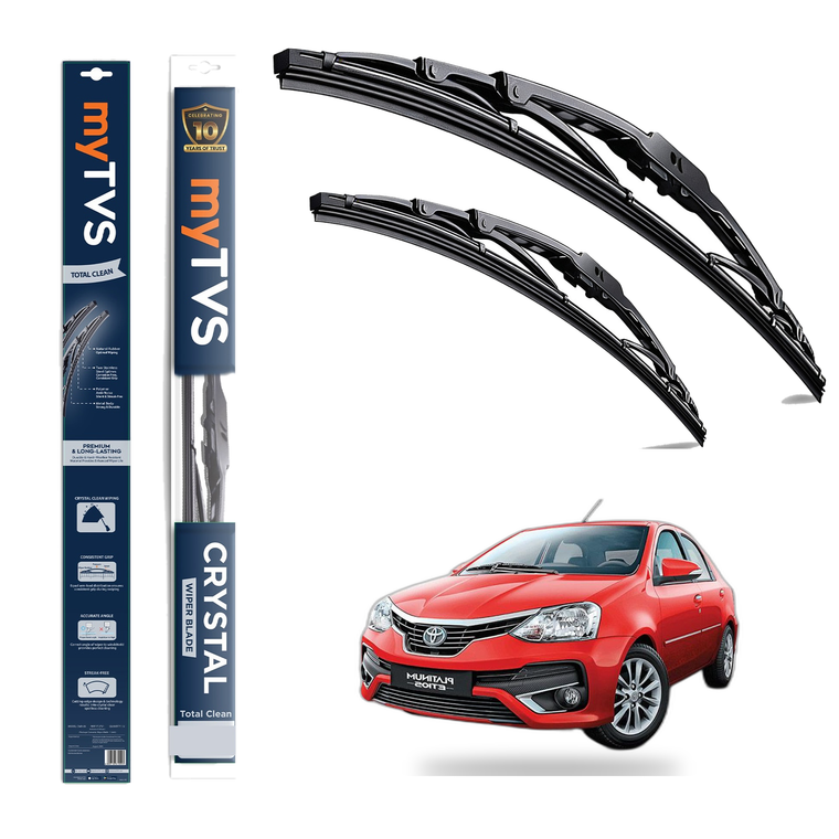 Frameless Wiper Blades for Toyota Etios (22 x 16)