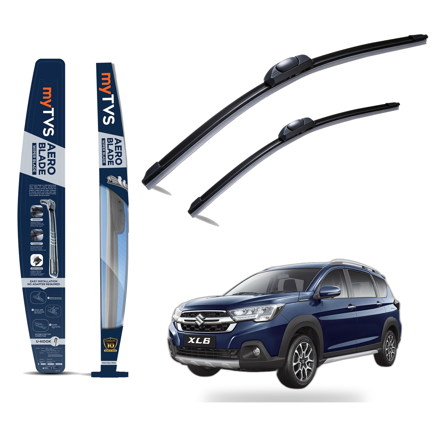 Frameless Wiper Blades for Maruti XL6 (24 x 16) — image 1